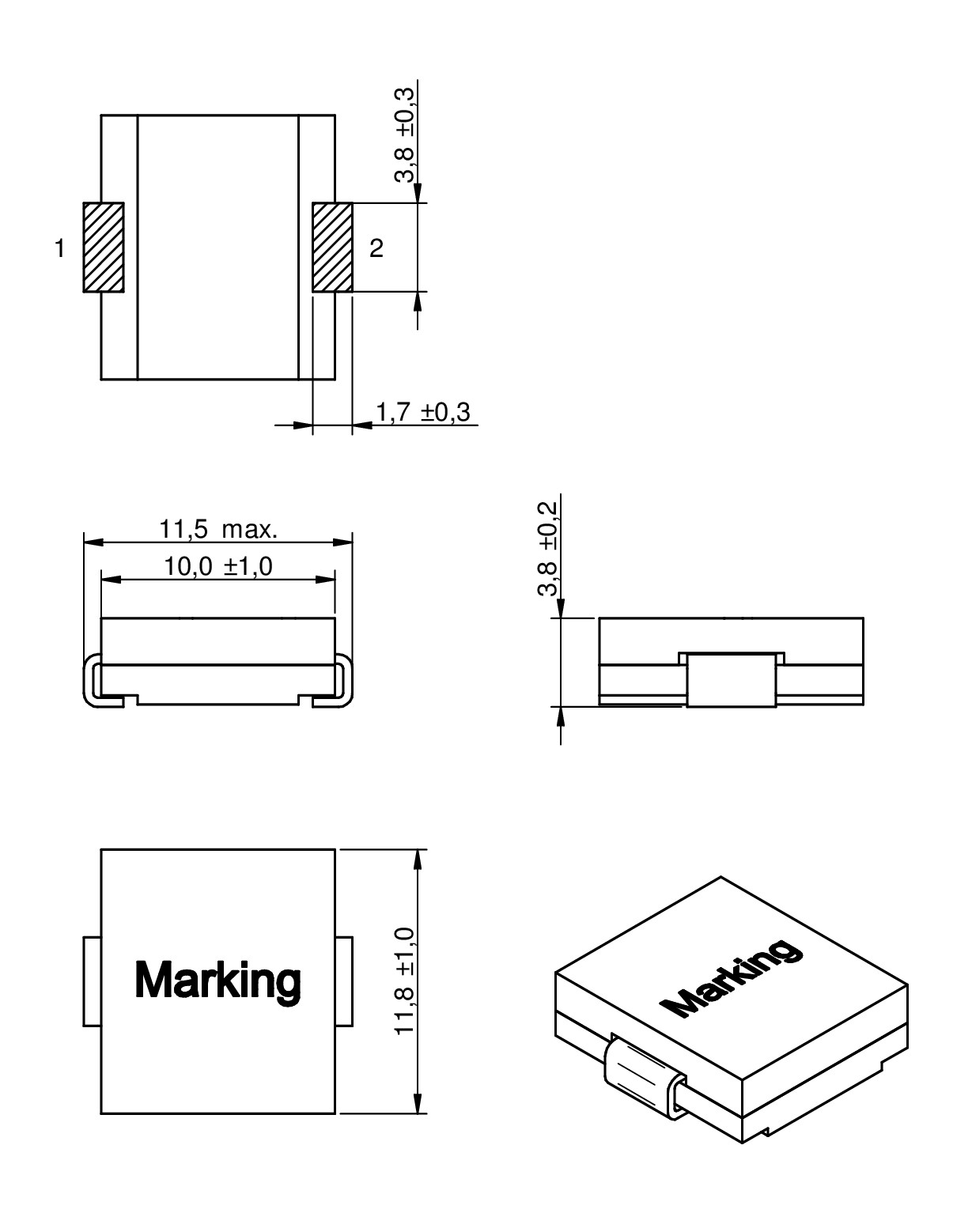 WEHCM SMT High Current Flat Wire Inductor Passive Components Würth Elektronik Product Catalog